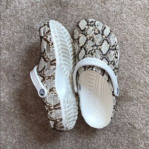 Snake Print Crocs